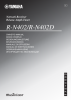 Yamaha R-N402 - Owners manual 